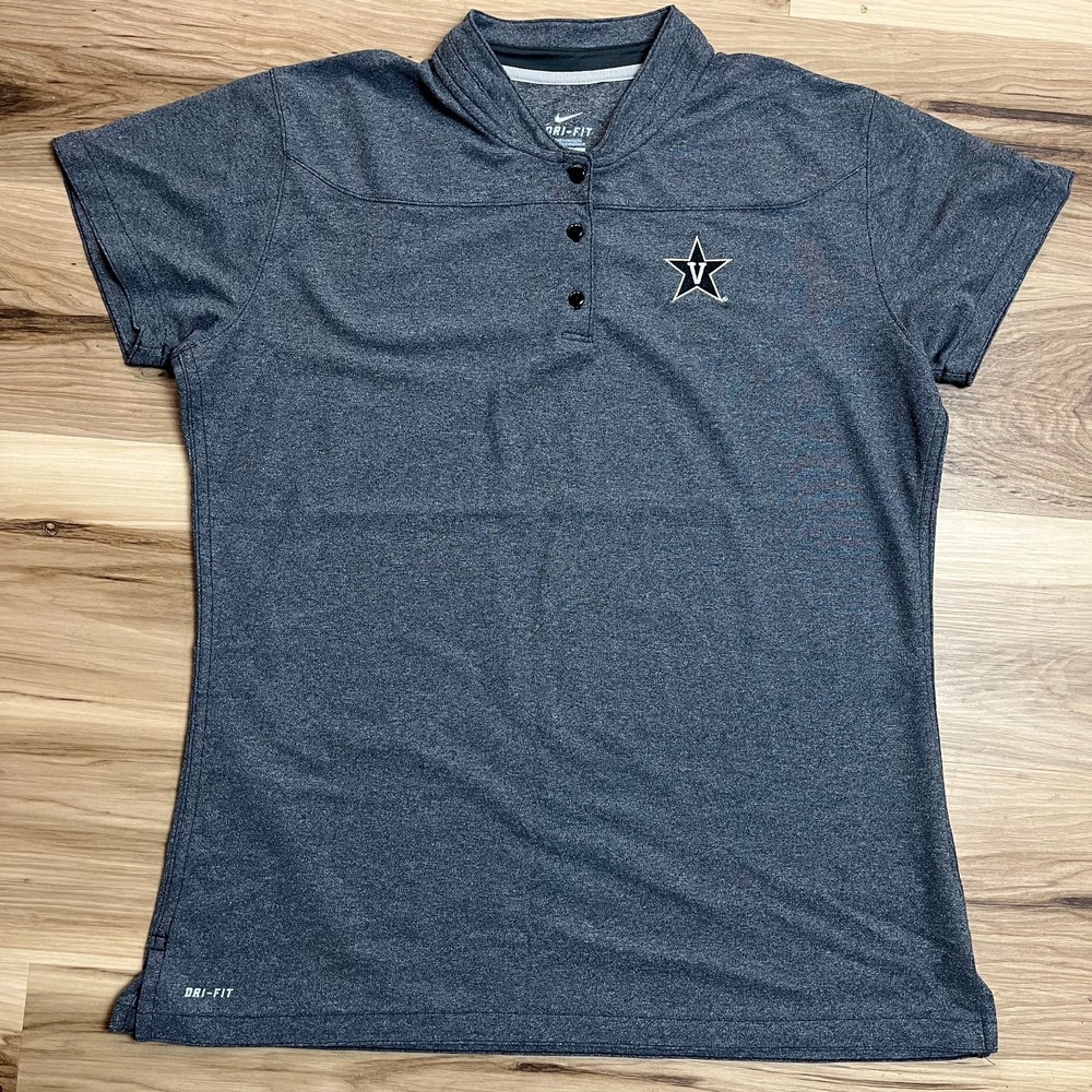Vanderbilt University shirt womens XL nike college sports Embroidered dri-fit